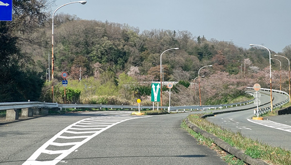 阪奈道路の大阪方面